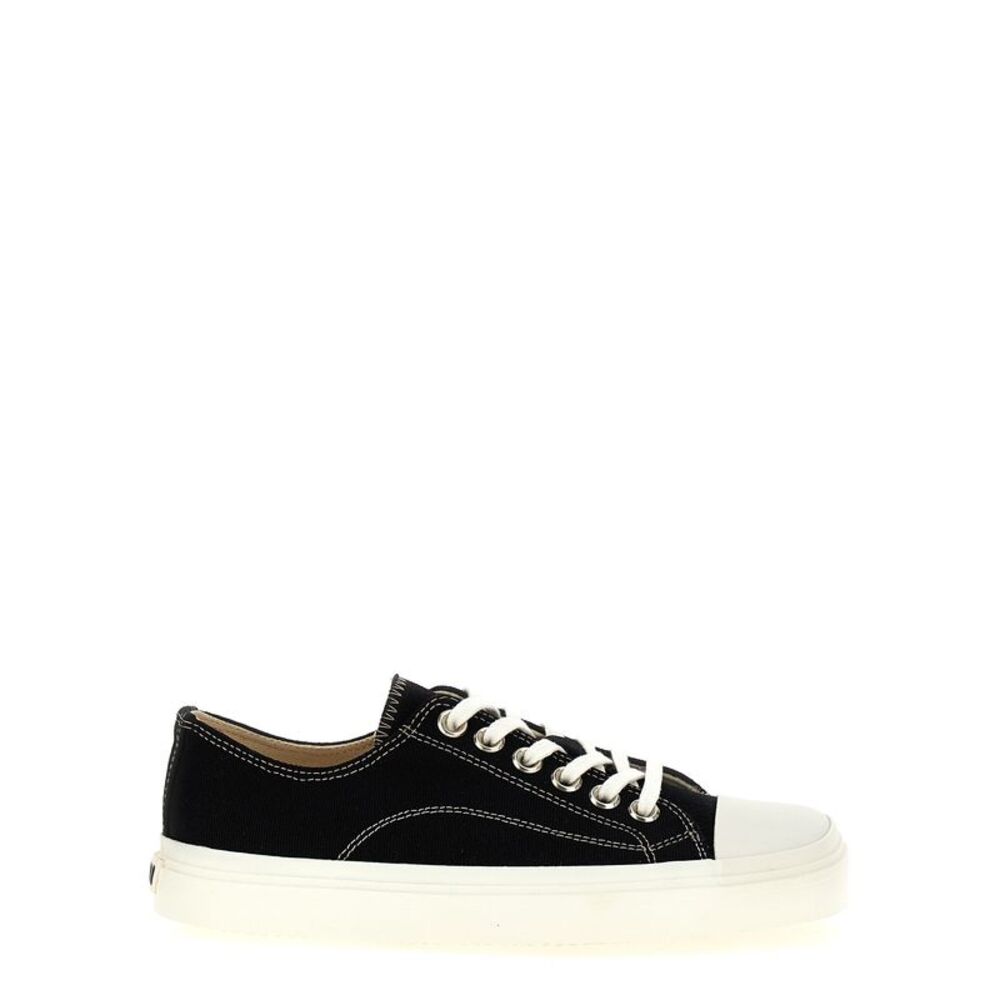 Moschino Black Cotton Low Top Women's Sneakers